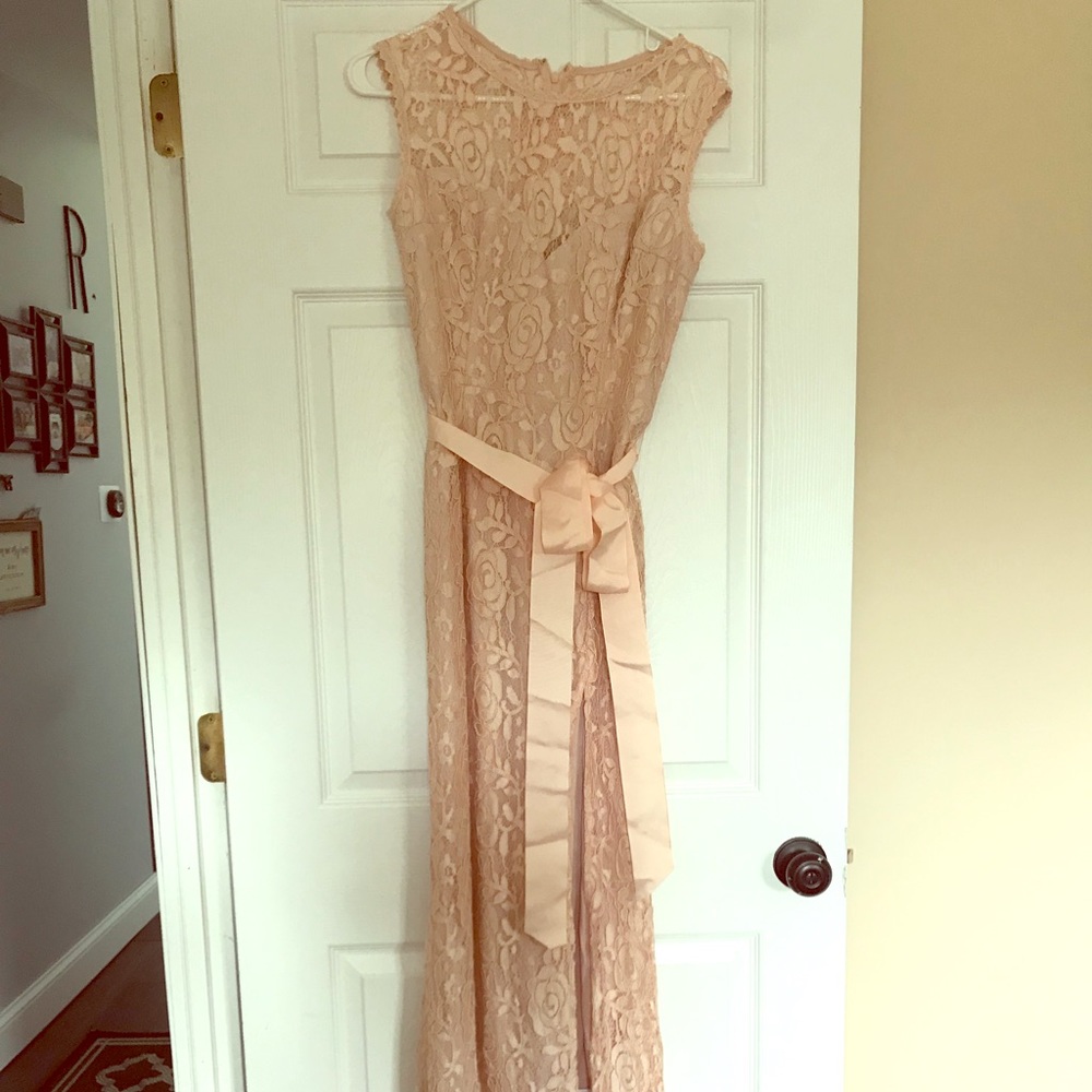Pink long dress